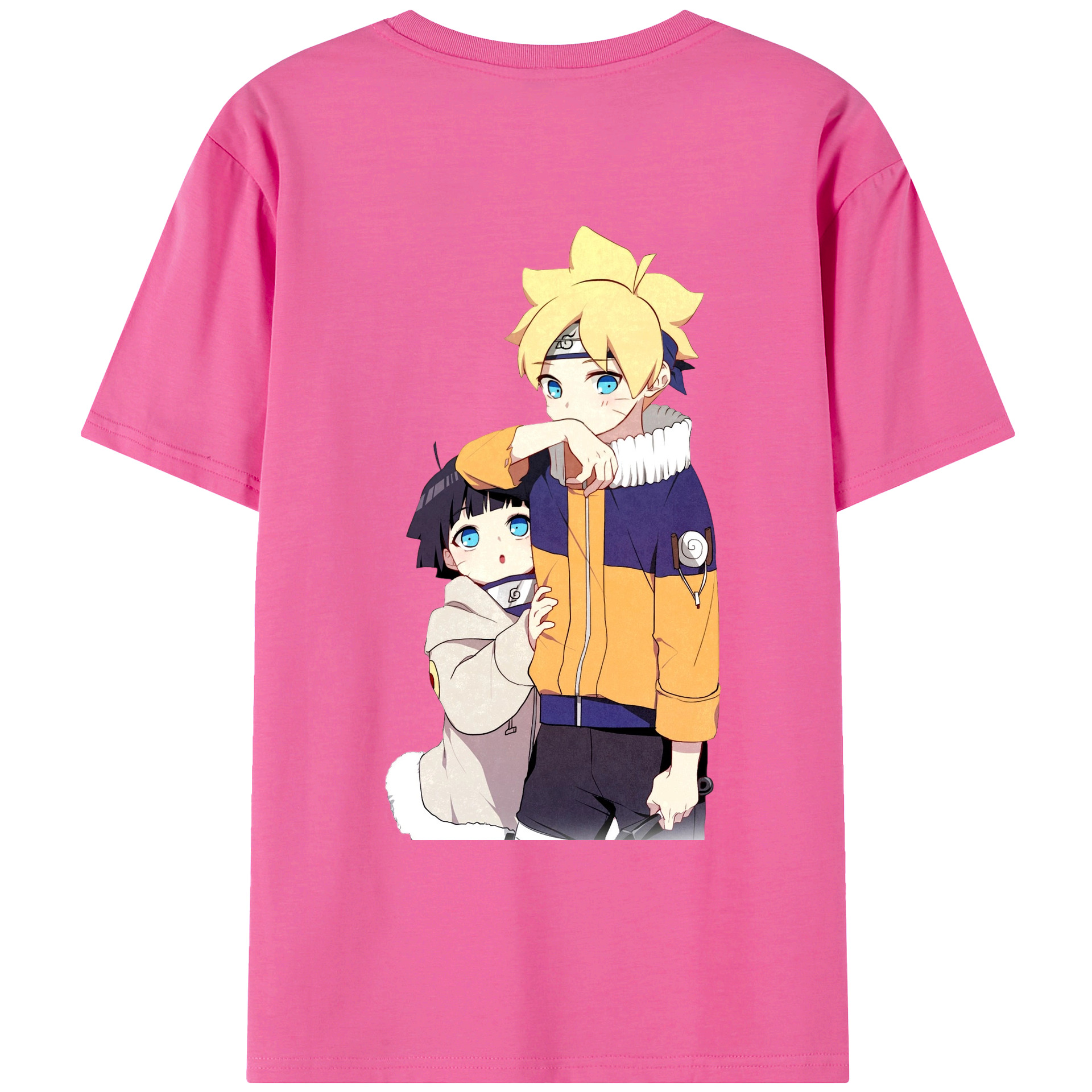 （画像用） NARUTO -ナルト- うずまき ボルト Uzumaki Boruto レディース半袖Tシャツ(バックプリント)